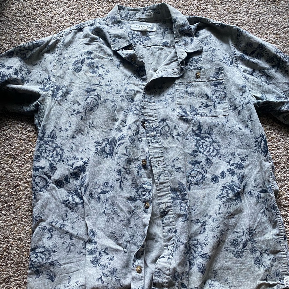 Ezekiel floral button up